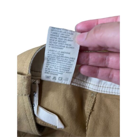 Anthropologie Paper Boy Utility Cargo Tan Skirt Size 2 - Picture 7 of 8